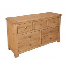 Beachcroft Rustic 7 Drawer Wide Chest