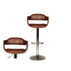 Abigail Bar Stool Brown