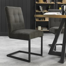 Invictus Cantilever Chair Dark Grey