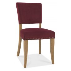 Invictus Upholstered Crimson Velvet Chair Invictus Upholstered Crimson Velvet Chair