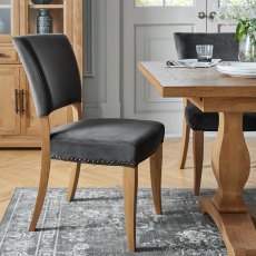 Invictus Upholstered Dark Grey Chair