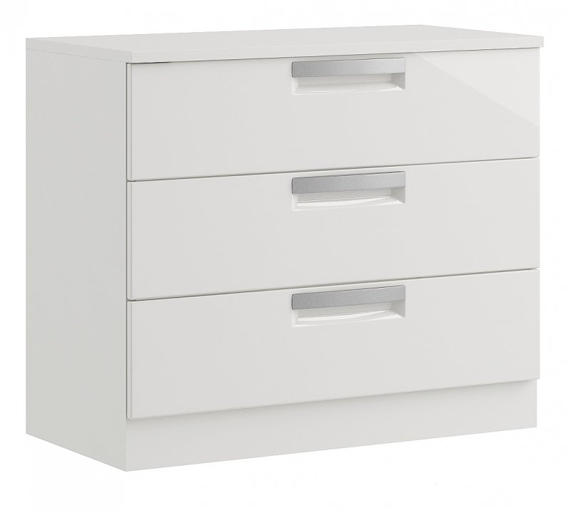 Miley High Gloss 3 Drawer Chest