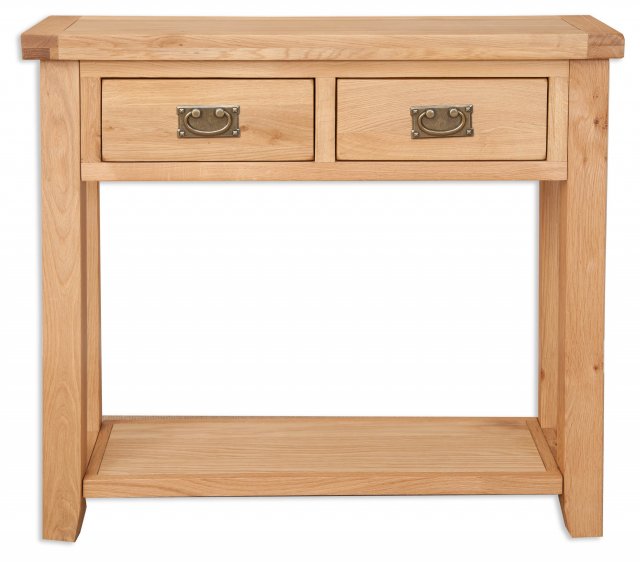 Beachcroft Beachcroft Light Oak 2 Drawer Console Table