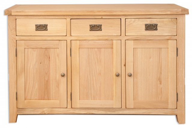 Beachcroft Beachcroft Light Oak 3 Door Sideboard