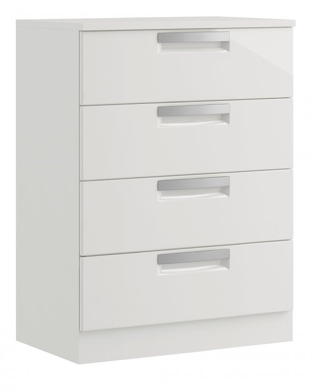 Miley High Gloss 4 Drawer Midi Chest