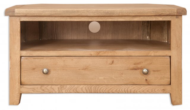 Beachcroft Beachcroft Rustic Corner TV Cabinet