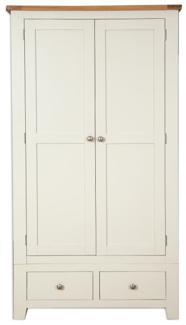 Beachcroft Beachcroft Cream 2 Door 2 Drawer Wardrobe