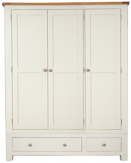 Beachcroft Beachcroft Cream 3 Door 2 Drawer Wardrobe