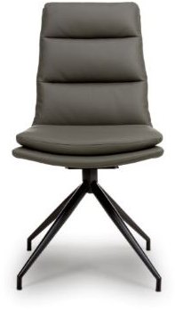 Nardia Truffle Swivel Chair Black Legs