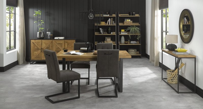 Bentley Design Invictus 4-6 Dining Table Set (Cantilever Chairs)