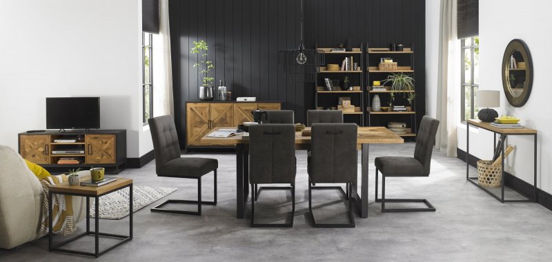 Bentley Design Invictus 6-8 Dining Table Set (Cantilever Chairs)