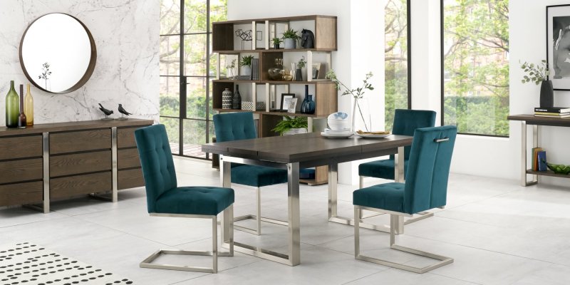 Bentley Design Trevino 4-6 Dining Table Set (Cantilever Green)