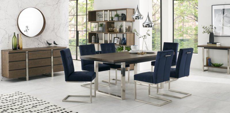 Bentley Design Trevino 6-8 Dining Table Set (Cantilever Blue)