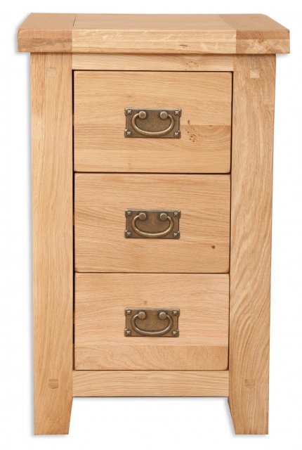 Beachcroft Beachcroft Light Oak 3 Drawer Bedside