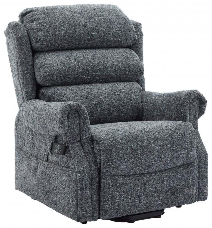 Marley Dual Motor Riser Recliner in Storm Cloud