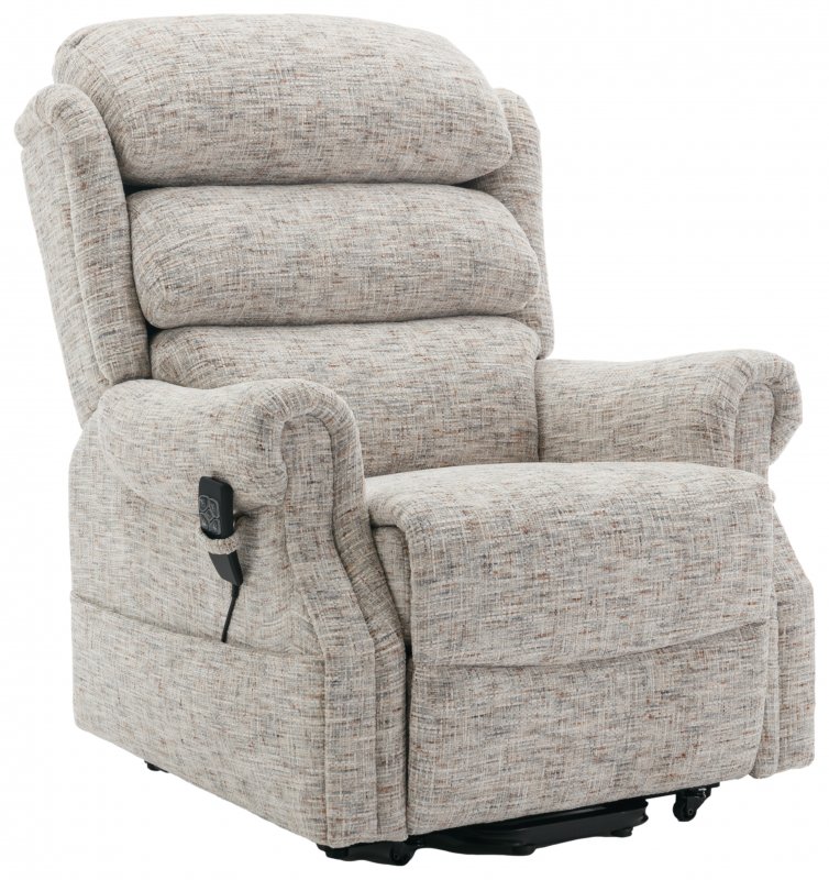 Marley Dual Motor Riser Recliner in Frost