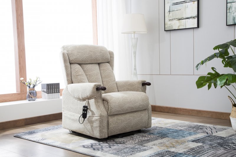 Dana Dual Motor Riser Recliner in Cream