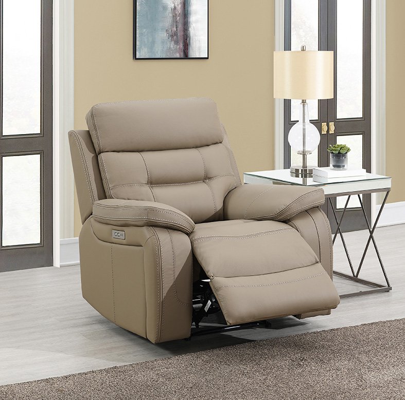 Belair Reclining Arm Chair in Taupe