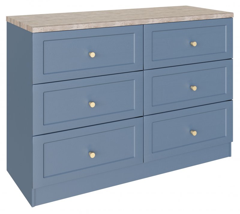 Merton 6 Drawer Twin Chest