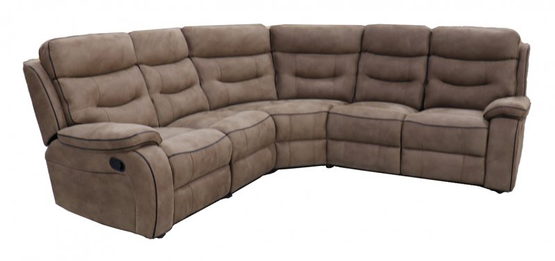 Gabrielle Manual Recliner Corner in Brown