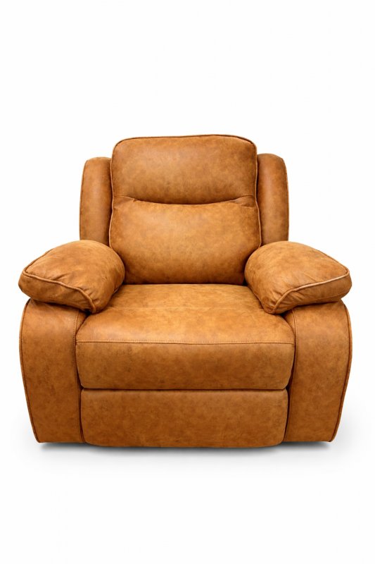Morgan Manual Recliner in Tobacco Brown