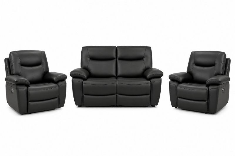Lavada 2 Seater Power Recliner & 2 Power Recliner Arm Chairs