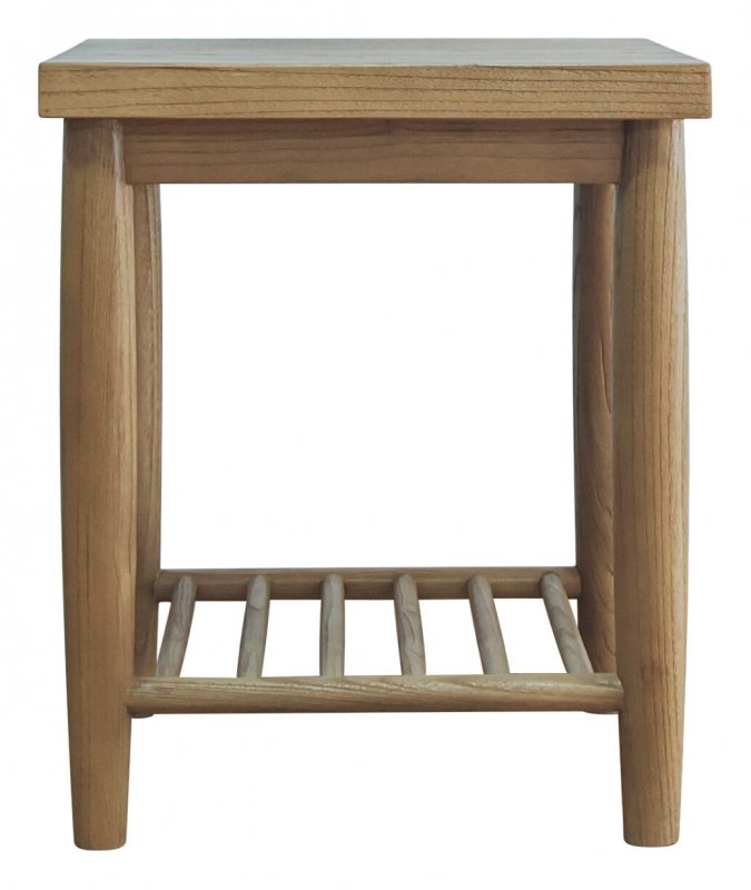Devonshire Oak End Table with Shelf