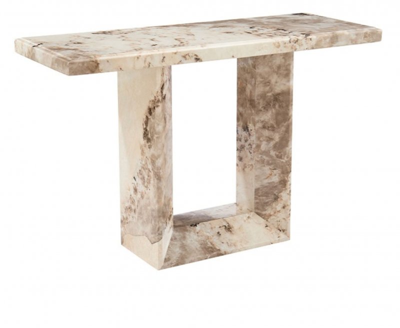Artist Console Table in Mottled Mocha