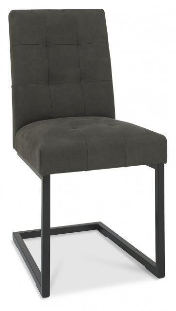 Bentley Design Indus Cantilever Chair Dark Grey Fabric