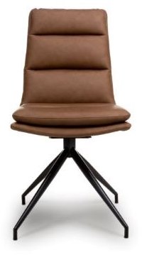 Nardia Tan Swivel Chair Black Legs