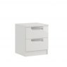 Miley High Gloss 2 Drawer Bedside