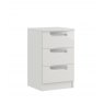 Miley High Gloss 3 Drawer Bedside