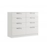 Miley High Gloss 8 Drawer Twin Chest