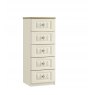 Palma 5 Drawer Narrow Chest