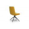 Nardia Ochre Swivel Chair Black Legs