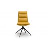 Nardia Ochre Swivel Chair Black Legs