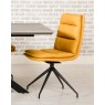 Nardia Ochre Swivel Chair Black Legs