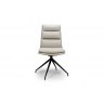 Nardia Taupe Swivel Chair Black Legs