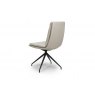 Nardia Taupe Swivel Chair Black Legs