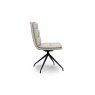 Nardia Taupe Swivel Chair Black Legs