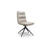 Nardia Taupe Swivel Chair Black Legs