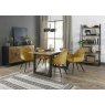 Bentley Design Invictus 4-6 Dining Table Set (Dali Chairs in Mustard)