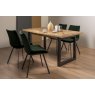 Bentley Design Invictus 4-6 Dining Table Set (Fontana Chairs in Green)