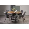 Bentley Design Invictus Circular Dining Table Set (Fontana Grey Chairs)