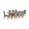 Newmarket Small Extending Dining Table Set (Upholstered Chairs)