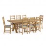 Newmarket Cross Leg Extending Dining Table (Chairs)