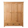 Beachcroft Beachcroft Light Oak 3 Door 2 Drawer Wardrobe