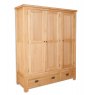 Beachcroft Beachcroft Light Oak 3 Door 2 Drawer Wardrobe