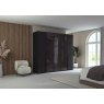 Sabrina Shine 5 Door 3 Glass Wardrobe