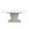 Cora White Ceramic Extending Dining Table